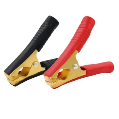 Image of HuaLiSiJi Jump Lead Clamps 100a Car Battery Alligator Clips Jumper Cable Pure copper, with Insulating Sheath For Cars,Trucks, Ships (100A 2PCS)