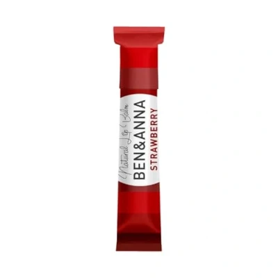 Image of Ben &amp; Anna Natural Lip Balm, Strawberry 6g, Moisturizing, Plastic Free, Vegan, Cruelty Eco Friendly