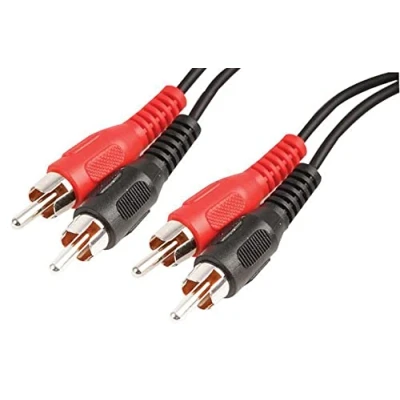 Image of PRO SIGNAL PSG00247 2x Phono (RCA) Male to Lead, 20m Black