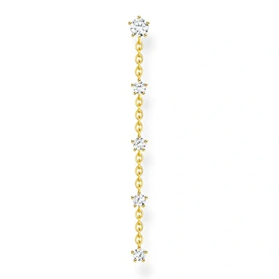 Image of Thomas Sabo, Women’s Sterling silver Cubic Zirconia Stud Earrings, Gold, one size H2194 414 14