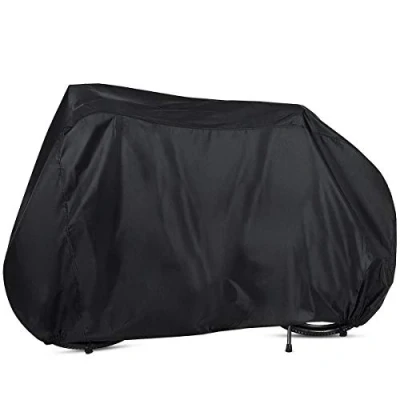 Image of YTBUBOR Bicycle Cover 190T Nylon Waterproof Bike Rain Outside Storage Dust Resistant UV Protection for Mountain Bike, Road (Black)