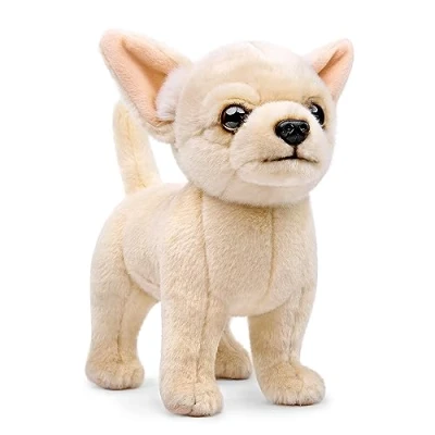 Image of lilizzhoumax Simulation chihuahua Dog Plush Toy 26cm/10, Realistic Stuffed Animal Wild Puppy Animals, Cute Soft Home Decoration Toys, Gift for Boys and Kids