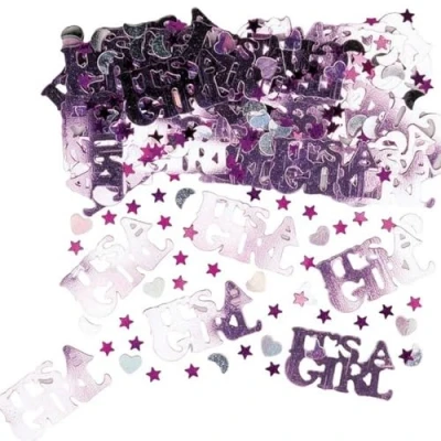 Image of Amscan IT&#039;S A GIRL Confetti