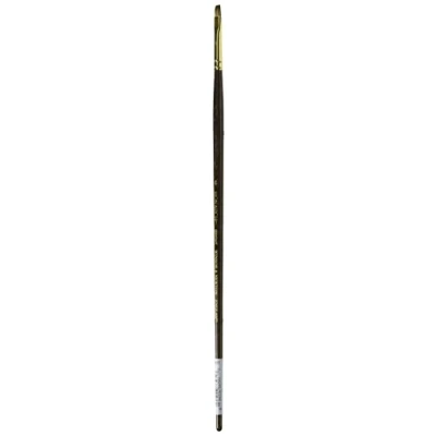 Image of Winsor &amp; Newton 5501004 Monarch Brush Flat Short Handle No. 4 5.8 mm Professional Synthetic Hair for Oil or Acrylic Paints