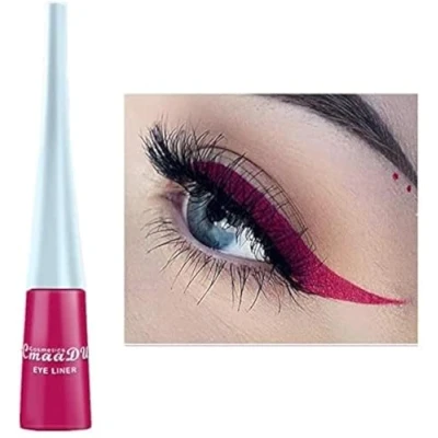 Image of Purplish Red Liquid Eyeliner Matte Quick Drying Eyeliner,Lasting Non Blooming Waterproof Gel Colored Eyeliner, Candy Color Highly pigmented (Purplish Red)