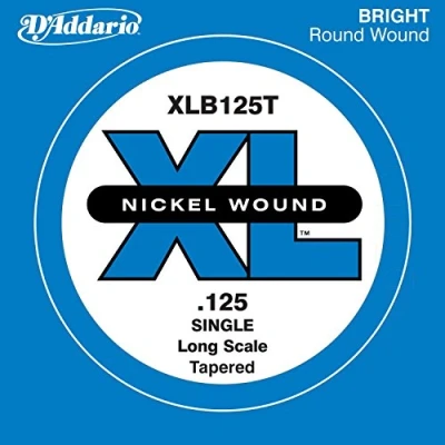 Image of D&#039;Addario .125 Long Scale Nickel Wound Tapered Single String for Bass Guitar