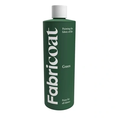 Image of Fabricoat Fabric Paint Restore or Change the Colour of Any Directly Onto Transform Anything Sofas, Lampshades, Car Interiors (250ml, Green)