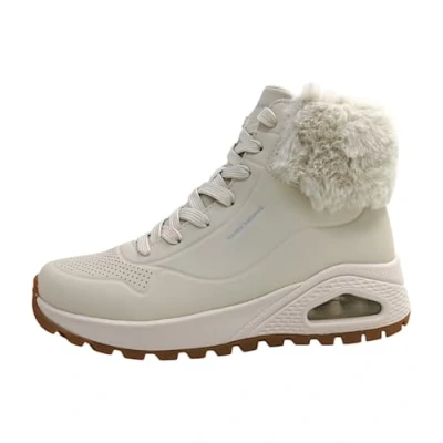 Image of Skechers Women&#039;s UNO Rugged Fall AIR Ankle Boot, White, 4 UK