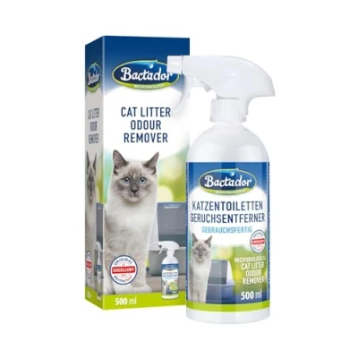 Image of Bactador cat Litter Odour Remover Spray 500ml Biological enzyme cleaner as a ready to use solution against urine, animal odors, sweat For household &amp; environment