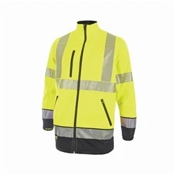 Image of Hivis Two Tone Softshell Saturn Yellow / Navy XL