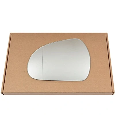 Image of Less4spares Wing Mirror Glass Left Compatible with Peugeot 207 2006 2012 STICK ON Passenger Near Side Blind Spot