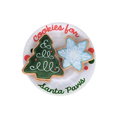 Image of P.L.A.Y. PET LIFESTYLE AND YOU Plush toy dog Merry Woofmas collection cookie plate