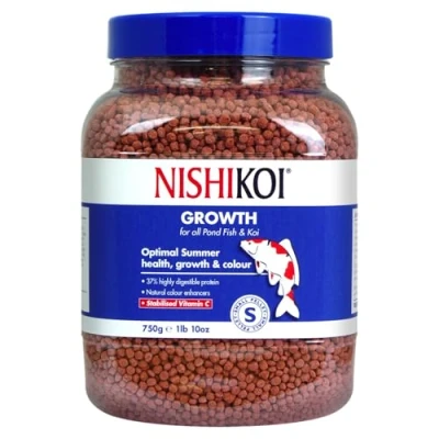 Image of Nishikoi Growth Complete Food for Koi and Pond Fish Small Pellets 750g