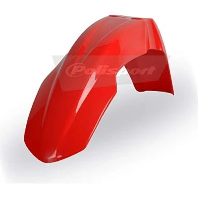 Image of Polisport Honda Front Fender CR 125 250 2004 2007 CRF R 04 2009 450 2008, Red Motocross4u
