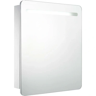Image of vidaXL LED Bathroom Mirror Cabinet 68x9x80 cm