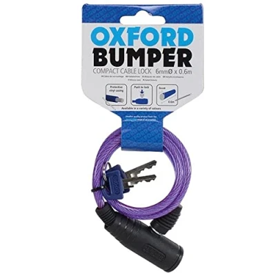 Image of SILI Oxford Cable Coil Security Lock (6mm) PURPLE