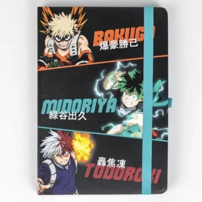Image of CERDÁ LIFE&#039;S LITTLE MOMENTS My Hero Academia Stationery Set Includes Pen and Notebook black Green Design Accessories Original Product Designed in Spain, green,