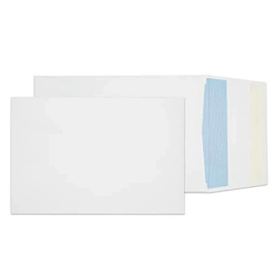 Image of Blake Purely Packaging C5 229 x 162 25 mm 120 gsm Gusset Pocket Peel &amp; Seal Envelopes (6000) White Pack of 125