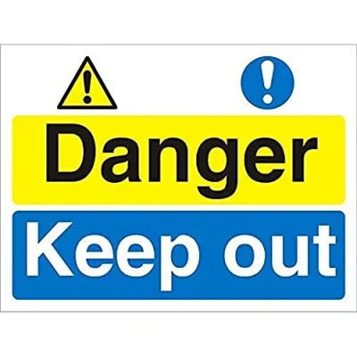 Image of Seco Danger, Keep Out Sign, 400mm x 300mm 3mm Foam PVC