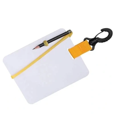 Image of Keenso diving slate Underwater Writing Board with Swivel Clip and Pencil for Water Sports Swimming