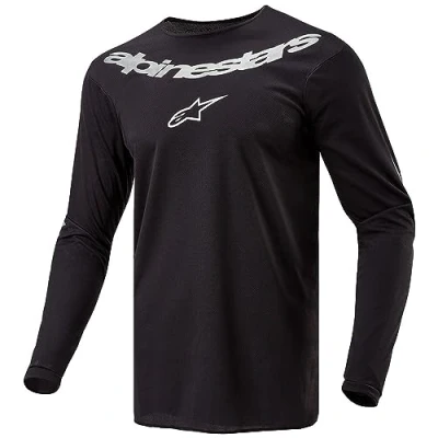 Image of Alpinestars MX Jersey Fluid Black Size XL
