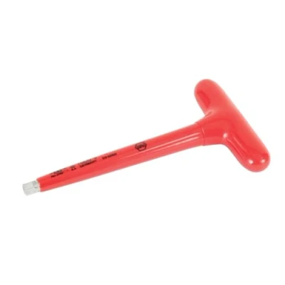 Image of Wiha 29006 Insulated 1/4&quot; Drive T Handle Socket Holder, with Handle. 6.2&quot;