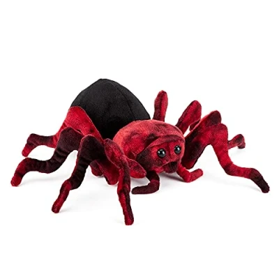 Image of Zappi Co Plush Children&#039;s Stuffed Soft Cuddly Toy Part of Safari Animals Collection, Perfect for Kids (22cm Depth)(Spider)