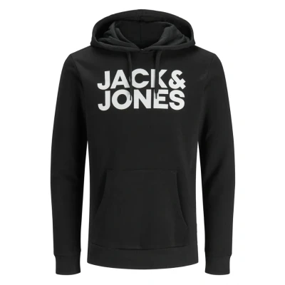 Image of Jack &amp; Jones Ecorp LOGO NOOS Hoodie black, Men&#039;s, Size: XXL, Black