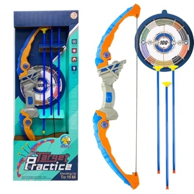 Image of Coo11 Kids Bow and Arrow Set, Archery Set for Kids, Target Practice Indoor Outdoor Game, Suitable 3 to 9 Years