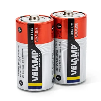Image of Velamp LR14/2BP 2 LR14 Alkaline BL, Red, Pack of