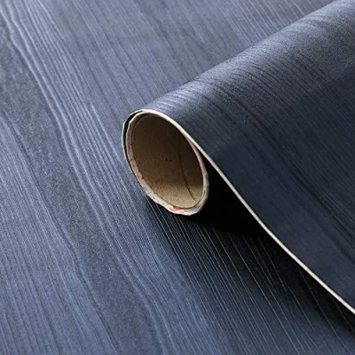 Image of d c fix vinyl wrap quadro night blue wood effect 67,5 cm x 1,5 m sticky back plastic roll for furniture, kitchen &amp; cupboards contact paper sticker self adhesive film