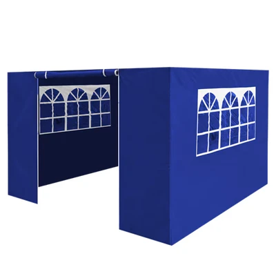 Image of Dellonda Premium Side Walls/Doors/Windows for Gazebo/Marquee Fits 2 x 2m Models Blue