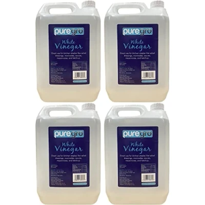 Image of Puregro White Vinegar, 5 Litres (Pack of 4)