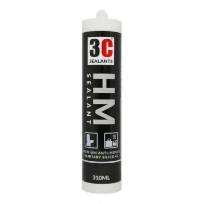 Image of 3C Sealants HM Sealant Anti Mould Sanitary Silicone (Cement Grey, 310ml)