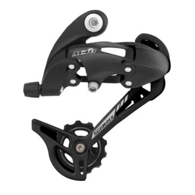 Image of SunRace RDM41 7 Speed Long Cage Bike Derailleur with Bolt, Black