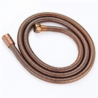 Image of Weirun Bathroom 59 Inch 1.5m Flexible Stainless Steel Interlock Handheld Shower Hose, Rose Gold or Antique Copper
