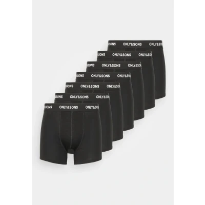 Image of Only &amp; Sons Onsfitz 7 PACK Trunks, Men&#039;s, Size: Small, Black