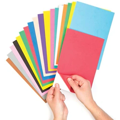 Image of Baker Ross EV4062 Self adhesive colored foam sheets, 20 assorted colors