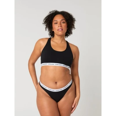 Image of Björn Borg CORE LOGO Thong 2 PACK Thong, Women&#039;s, Size: Large, Black