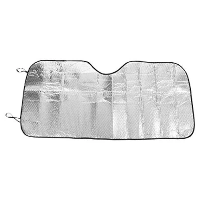 Image of Car screen Heat reflector + Windshield Sun Shade, Universal Large Silver Windscreen Shade Reflective Visor 62.8 x 13.8 cm
