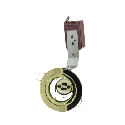 Image of Ansell GU10 Downlight Brass Fixed