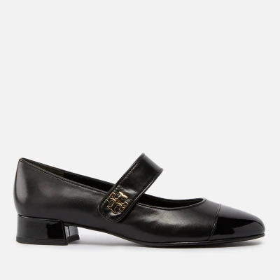 Image of Tory Burch CAP TOE MARY JANE HEEL ballet Ankle strap pumps, Women&#039;s, Size: 5.5, Perfect black Leather