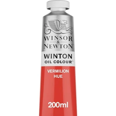 Image of Winsor &amp; Newton Winton 200ml Oil Colour Vermilion Hue,1437682