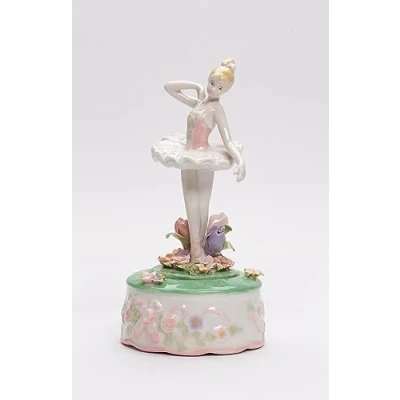 Image of Cosmos 96206 Fine Porcelain Ballerina Musical Figurine, 7 1/2 Inch