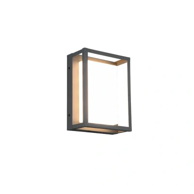 Image of Witham Modern Outdoor Wall Lamp Anthracite 2300 3000 4000K IP54 UK Stock