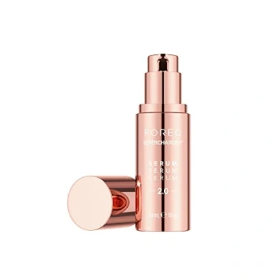 Image of FOREO SUPERCHARGED Serum 2.0 Anti aging Face Conductive Gel Moisturizing Care Hyaluronic Acid &amp; Squalane Vegan Cruelty free All Skin Types 30ml