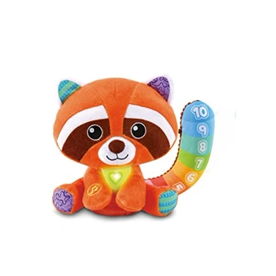 Image of LeapFrog Colourful Counting Red Panda, Interactive Soft Baby Toy with Lights, Numbers &amp; Music, Cuddly Toy, Gift for Babies aged 6, 9, 12+ months, English Version