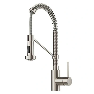 Image of KRAUS Bolden Commercial Style 2 Function Single Handle Pull Down Kitchen Faucet in Spot Free Stainless Steel, KPF 1610SFS