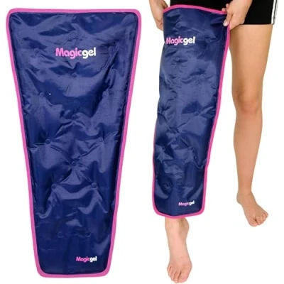 Image of Leg Ice Pack Professional Cold Therapy Reduces Pain, Swelling &amp; Inflammation Reusable for Injuries, Sprains, Arthritis More (by Magic Gel)