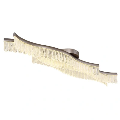 Image of Juliet Integrated LED Semi Flush Ceiling Light Graphite Matt 3200K
